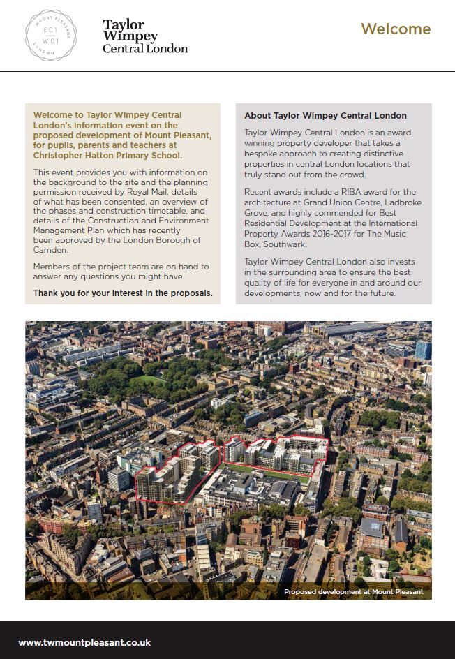 TWCL Postmark Autumn newsletter Mount Pleasant